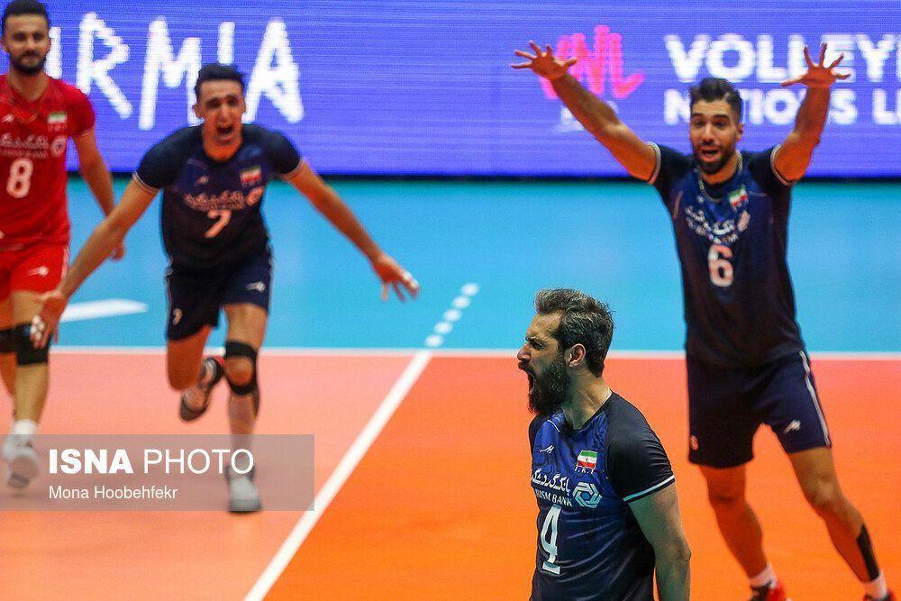 ایران صدرنشین لیگ ملتهای والیبال شد