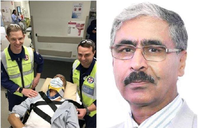 مصدومیت محمد ضیا،مدیر مسئول هفته نامه افق استرالیا در حادثه رانندگی 