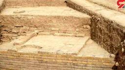 کشف دروازه کوروش هخامنشی در محوطه تُل آجری