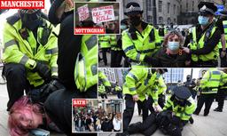 اعتراضات به لایحه افزایش اختیارات پلیس در منچستر انگلیس