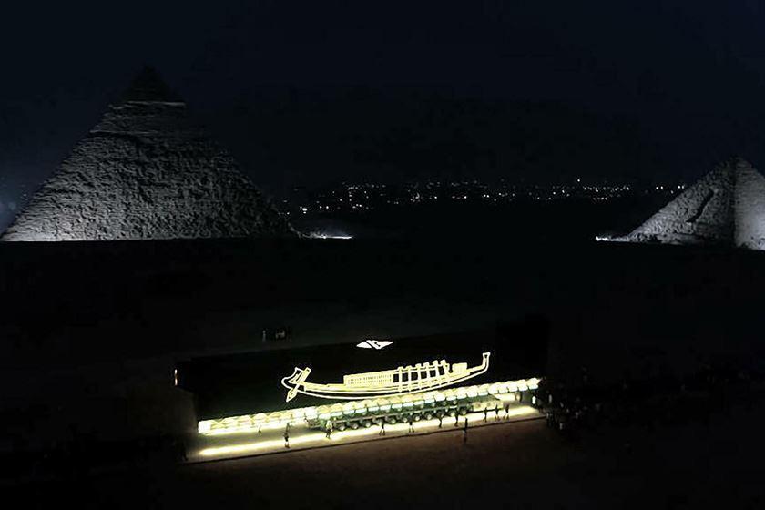 ورود قایق تشریفاتی فرعون به موزه بزرگ مصر