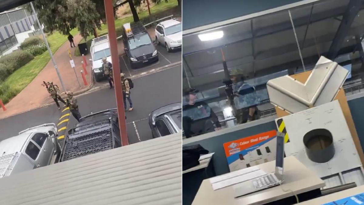 تهدید مامور حراست با اسلحه در دانشگاه سوین برن ملبورن