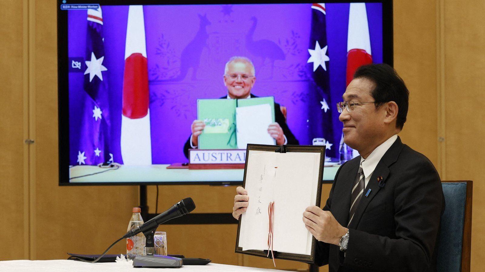 ژاپن و استرالیا برای مقابله با چین توافقنامه دفاعی امضا کردند