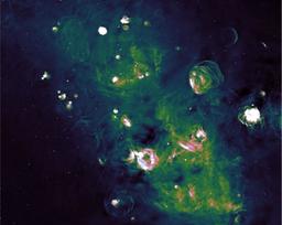 کشف گورستان کهکشانی حاوی بقایای ده‌ها ستاره در حال انفجار