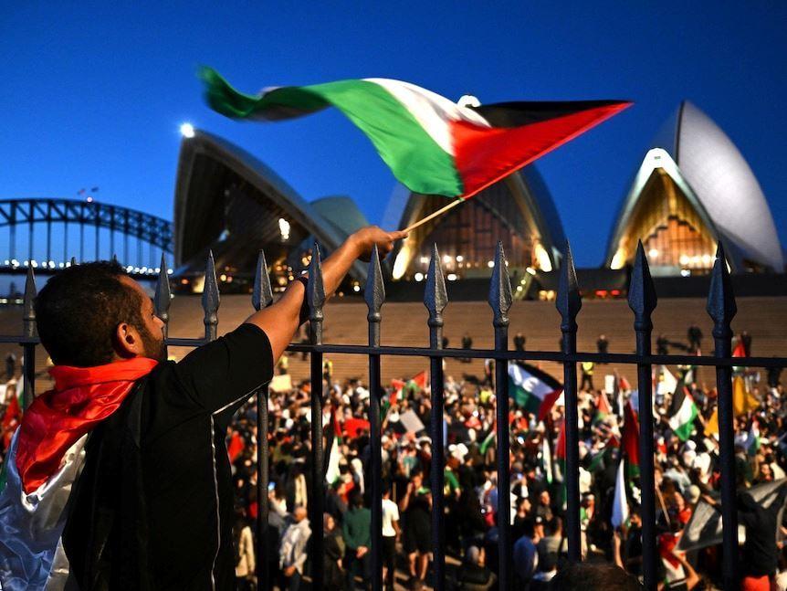 راهپیمایی صدها نفر برای حمایت از فلسطین در سیدنی