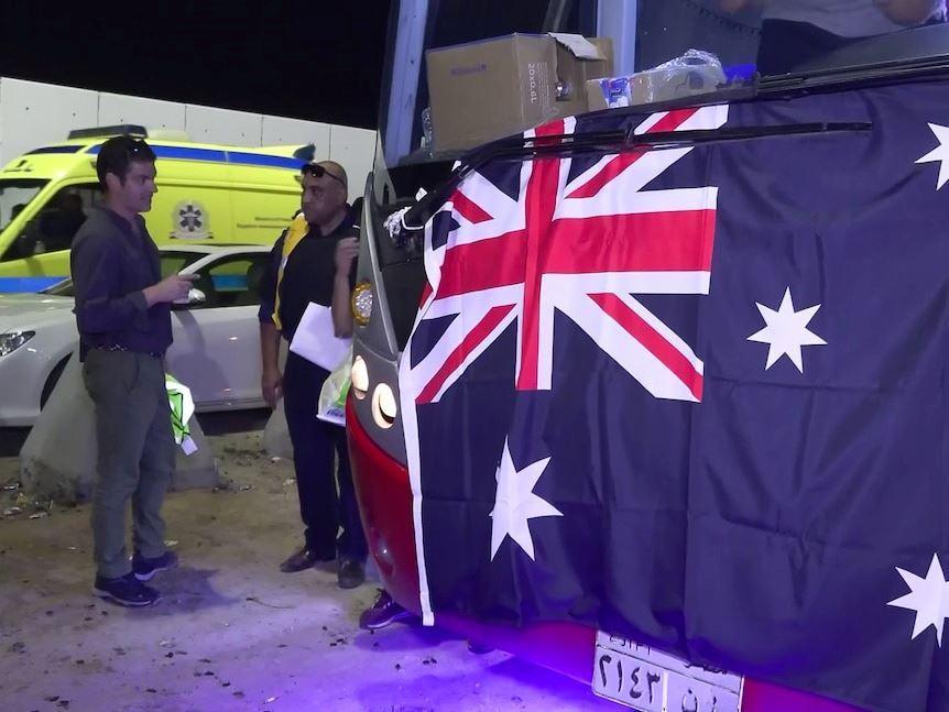 خروج نخستین گروه از اتباع استرالیا از غزه