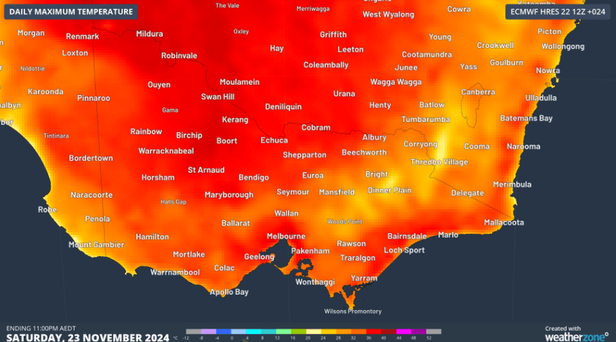هوا در جنوب شرقی استرالیا خنک‌تر می‌شود