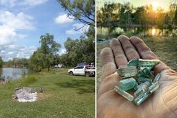 تب جستجوی سنگ ۱۰۰۰۰ دلاری در کمپ دورافتاده در ایالت کوئینزلند