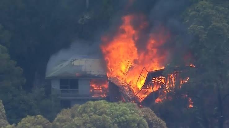 دستور تخلیه فوری در پی گسترش آتش‌سوزی مهیب جنگل در شمال پرت