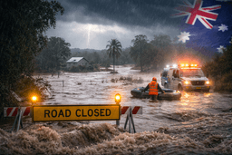 هشدار سیل در شمال استرالیا همزمان با بارش‌های سنگین