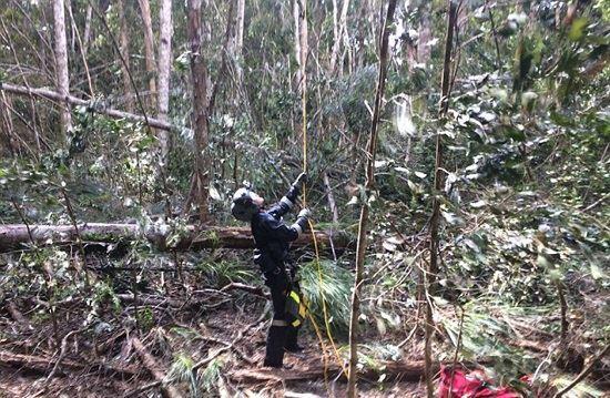 سقوط هلی‌کوپتر در جنگل‌های کویینزلند استرالیا 