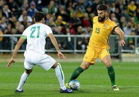 تیم ملی فوتبال استرالیا در مقابل عراق متوقف شد