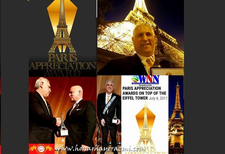  دکتر کیوان دهناد استاد بزرگ سال 2017 بعنوان سفیر صلح معرفی شد