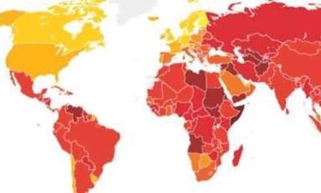 رتبه بندی کشورها براساس شاخص فساد  اعلام شد.................