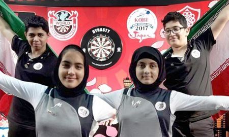 سه طلا و یک برنز حاصل تلاش "جوانان دارت باز" ایران در مسابقات جهانی ژاپن2017