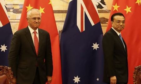  دولت چین به اظهارات "مالکوم ترنبال"نخست‌وزیر استرالیا اعتراض کرد