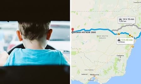 ماجرای پسر۱۲ ساله استرالیایی که بیش از ۱۳۰۰ کیلومتر رانندگی کرد و توسط پلیس متوقف شد