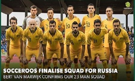 نام " دنیل ارزانی " در لیست نهایی تیم ملی فوتبال استرالیا برای حضور در جام جهانی 2018 روسیه