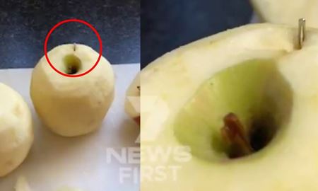 نگرانی شهروندان استرالیا برای پیدا شدن سوزن در داخل توت فرنگی به سیب هم رسید!