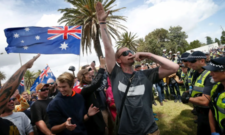 نخست وزیر و رهبر حزب کارگر استرالیا تظاهرات علیه مهاجران را محکوم کردند