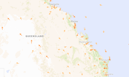 ببینید که چگونه وزش باد در شرایط آتش سوزی در سراسر کشور استرالیا تأثیر می گذارد