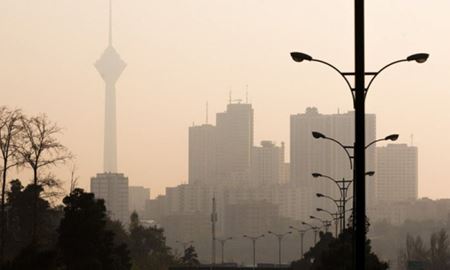 عبور آلودگی هوای پایتخت ایران از مرز هشدار