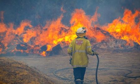 هشدار آتش‌سوزی در وورولو استرالیای غربی 
