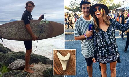 دندان کوسه، سوغاتی موج‌سواری مرد استرالیایی