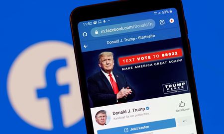 ادامه تعلیق حساب کاربری دونالد ترامپ در فیسبوک و اینستاگرام