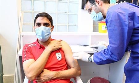 آغاز واکسیناسیون تیم‌ملی فوتبال ایران 