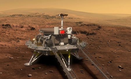 انتشار نخستین تصاویر مریخ نورد چینی از سیاره سرخ