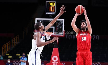 شکست سنگین بسکتبالیست‌های ایران مقابل آمریکا در المپیک توکیو