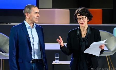 صاحبان شرکت تولید واکسن بایون‌تک؛ برنده معتبرترین جایزه پزشکی درآلمان