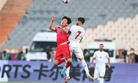 توقف تیم‌ ملی فوتبال ایران در دیدار با کره جنوبی 