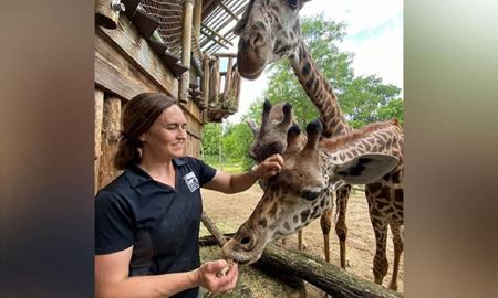 واکسینه شدن حیوانات یک باغ وحش در سینسیناتی آمریکا