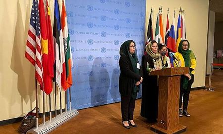 اجتماع زنان افغان در سازمان ملل علیه طالبان