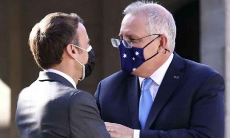 ماکرون، نخست وزیر استرالیا را به دروغ‌گویی متهم کرد 