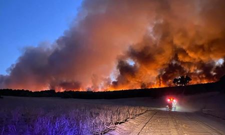 وضعیت هشدار در خصوص حادثه آتش سوزی جنگل در استرالیای غربی