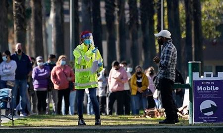 رکورد ابتلا به کرونا در آمریکا با ۱ میلیون مبتلا در یک روز شکسته شد