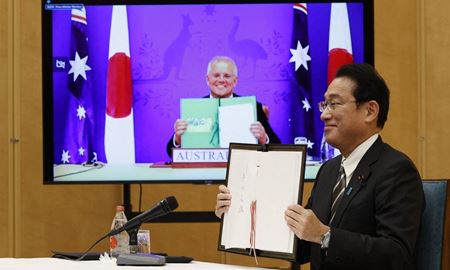 ژاپن و استرالیا برای مقابله با چین توافقنامه دفاعی امضا کردند
