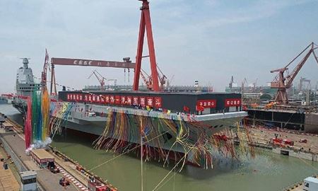 افزایش قدرت نیروی دریایی چین با راه‌اندازی ناو هواپیمابر فوجیان 