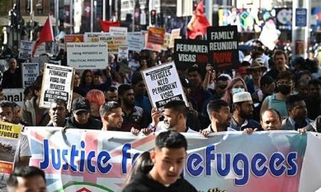 تظاهرات برای حمایت از پناهجویان و پناهندگان در نیوساوت‌ولز استرالیا