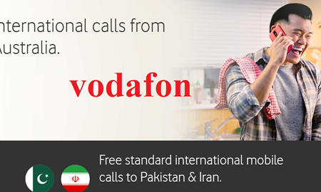 شرکت مخابراتی ودافون تماس با ایران و پاکستان را از استرالیا برای یک هفته رایگان کرد