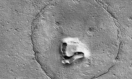 ثبت تصویر شبیه یک خرس در سطح مریخ توسط ناسا