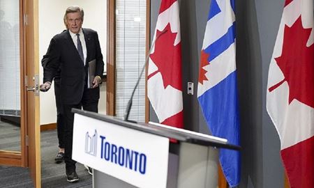 استعفای شهردار68 ساله تورنتو کانادا پس از افشای ارتباط با کارمند31 ساله