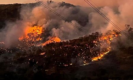 آتش‌سوزی گستره جنگل در شمال شرقی ملبورن، ایالت ویکتوریای استرالیا
