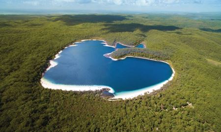 لیک مکنزی، زیباترین آبگیر جهان، در استرالیا