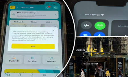 قطع خدمات تلفن و پهنای باند شرکت مخابراتی آپتوس در استرالیا