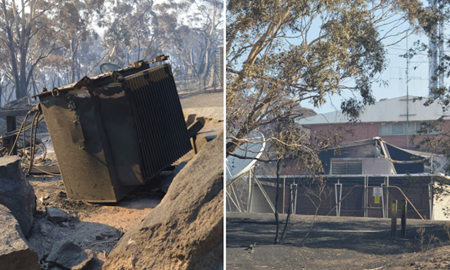 اختلال گسترده در پخش رادیو و تلویزیون در مرکز ویکتوریا پس از آتش‌سوزی هارکورت