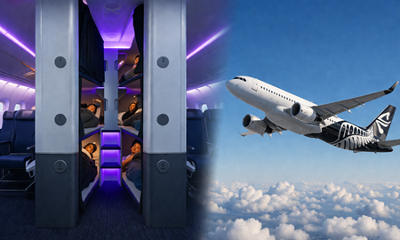 تخت خواب در کلاس اکونومی؛ نوآوری بی‌سابقه Air New Zealand برای پروازهای طولانی